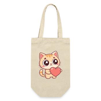 Chaton Coeur Doux - Sac à bouteille - nature - Devant