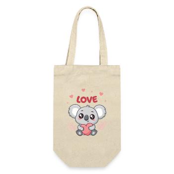 Koala Coeur Love Doux - Sac à bouteille - nature - Devant