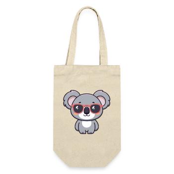 Cute Koala Retro Pink Glasses - Gift Bag for Bottles - nature - Front