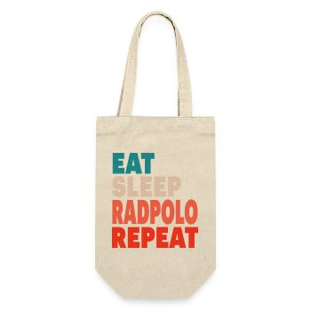Eat Sleep Rad Polo Repeat, Radpolo - Gift Bag for Bottles - nature - Front