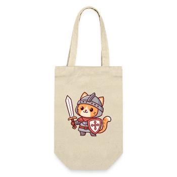 Knight Cat - Sword & Shield - Gift Bag for Bottles - nature - Front