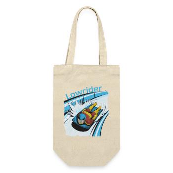 Lowrider Skeleton-Profi - Geschenkbeutel für Flaschen - Natur - Vorne