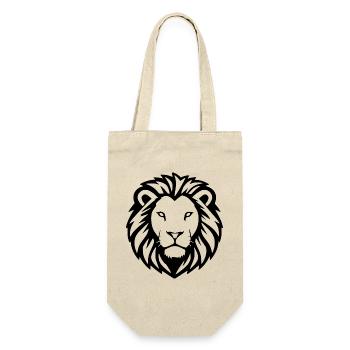 Lion Noir Lion Tête de Lion Cadeau Amoureux des Chats - Sac à bouteille - nature - Devant