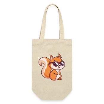 Chic Squirrel Sunglasses - Gift Bag for Bottles - nature - Front