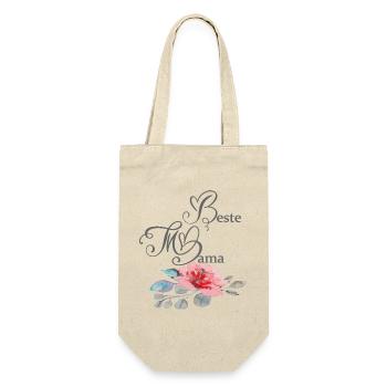 Best Mom - Gift Bag for Bottles - nature - Front