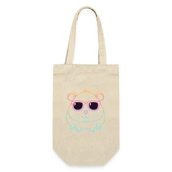 Guinea Pig Arc en Ciel Ligne et Lunettes - Sac à bouteille - nature - Devant