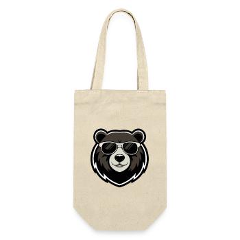Urban Bear Dark Glasses - Gift Bag for Bottles - nature - Front