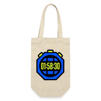Stopwatch Best Time Half Marathon - Gift Bag for Bottles - nature - Front