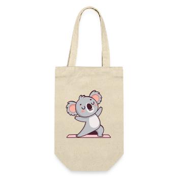 Koala Yoga sur tapis - Sac à bouteille - nature - Devant