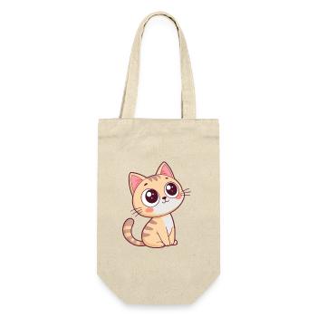Chaton curieux pastel - Sac à bouteille - nature - Devant
