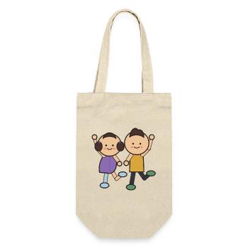 Duo de tout-petits dansants - Sac à bouteille - nature - Devant