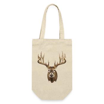 Tête de cerf avec des bois majestueux - Sac à bouteille - nature - Devant