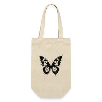 Black Butterfly Splashing - Gift Bag for Bottles - nature - Front