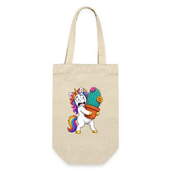 Funny Unicorn Cactus Hug - Gift Bag for Bottles - nature - Front