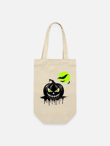 Happy Halloween - Geschenkbeutel für Flaschen - Natur