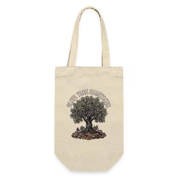 Olivenbaum Pfleger - Geschenkbeutel für Flaschen - Natur - Vorne