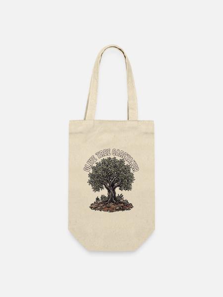 Olivenbaum Pfleger - Geschenkbeutel für Flaschen - Natur