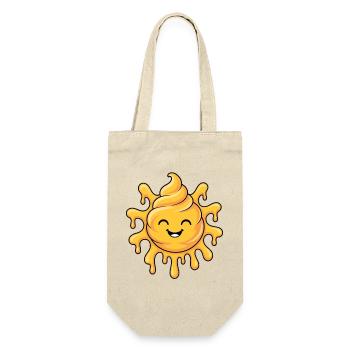 Soft-Serve Sun – Melting Sunshine - Geschenkbeutel für Flaschen - Natur - Vorne