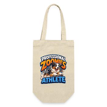 Australian Shepherd - Geschenkbeutel für Flaschen - Natur - Vorne