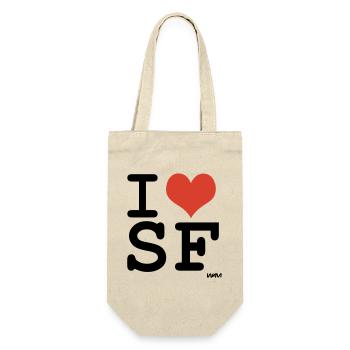 i love SF - Gift Bag for Bottles - nature - Front