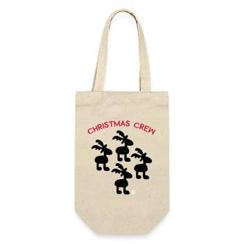 Weihnachten - Geschenkbeutel für Flaschen - Natur - Vorne