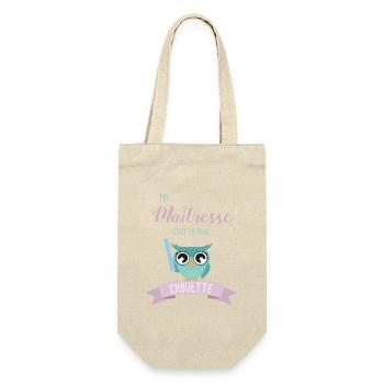 Hibou Maîtresse Chouette Illustration - Sac à bouteille - nature - Devant