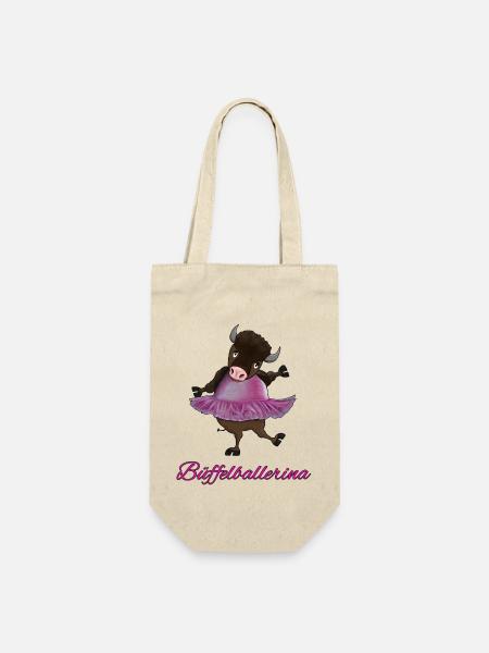 Büffelballerina - Geschenkbeutel für Flaschen - Natur
