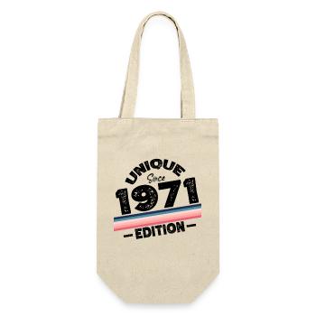 Unique Since 1971 Edition Birthday Vintage 1971 - Gift Bag for Bottles - nature - Front