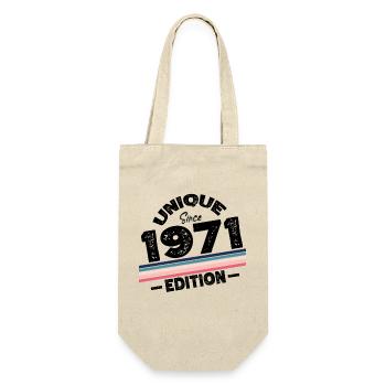 Unique Since 1971 Edition Birthday Vintage 1971 - Gift Bag for Bottles - nature - Front
