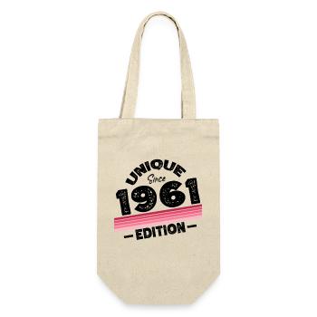 Unique Since 1961 Edition Birthday Vintage 1961 - Gift Bag for Bottles - nature - Front