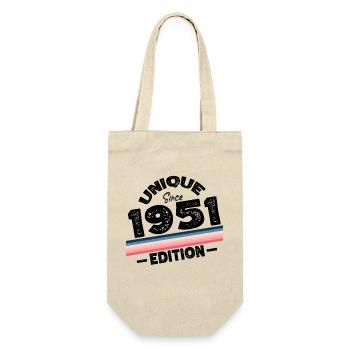 Unique Since 1951 Edition Birthday Vintage 1951 - Gift Bag for Bottles - nature - Front