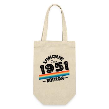 Unique Since 1951 Edition Birthday Vintage 1951 - Gift Bag for Bottles - nature - Front