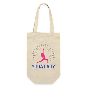Yoga Girl - Gift Bag for Bottles - nature - Front