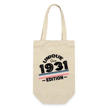 Unique Since 1931 Edition Birthday Vintage 1931 - Gift Bag for Bottles - nature - Front