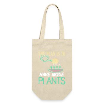The Plan Is to Have More Plants Quote - Geschenkbeutel für Flaschen - Natur - Vorne