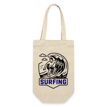 Surfeur symbole surfeur - Sac à bouteille - nature - Devant