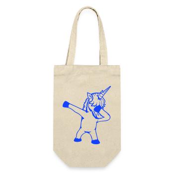 Unicorn Dabbing Dab Dance Party Pose Gesture Funny - Gift Bag for Bottles - nature - Front