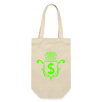 Crown Dollar Emblem - Gift Bag for Bottles - nature - Front