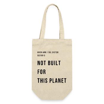 NICHT FÜR DIESEN PLANETEN GEBAUT - Geschenkbeutel für Flaschen - Natur - Vorne