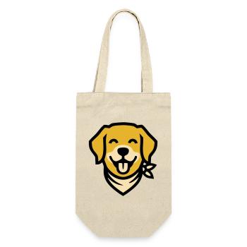 Hund Halstuch Golden Retriever Hundemama Wandern - Geschenkbeutel für Flaschen - Natur - Vorne