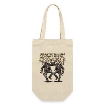 Squelette Heavy Metal Headbanger - Sac à bouteille - nature - Devant