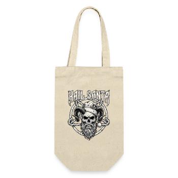 Metal Santa - Gift Bag for Bottles - nature - Front