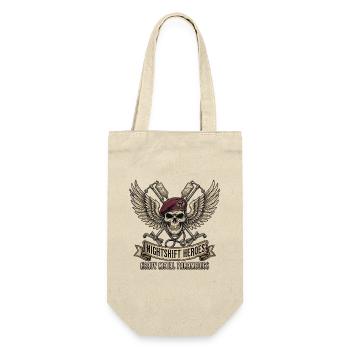 Nightshift Heroes - Gift Bag for Bottles - nature - Front