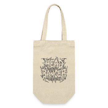 Headbanger Heavy Metal - Geschenkbeutel für Flaschen - Natur - Vorne