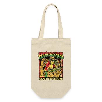 Christmas Soundsystem Dub Reggae - Geschenkbeutel für Flaschen - Natur - Vorne