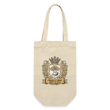Biergarten Wappen Bierzelt - Geschenkbeutel für Flaschen - Natur - Vorne
