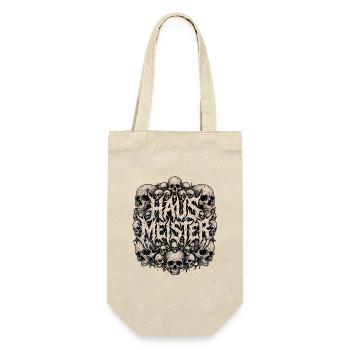 Gothic Hausmeister Death Metal - Geschenkbeutel für Flaschen - Natur - Vorne