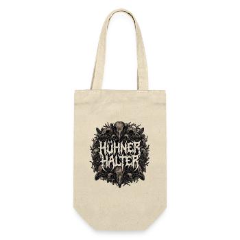 Heavy Metal Hühnerhalter - Geschenkbeutel für Flaschen - Natur - Vorne