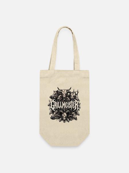 Heavy Metal Grillmeister - Geschenkbeutel für Flaschen - Natur