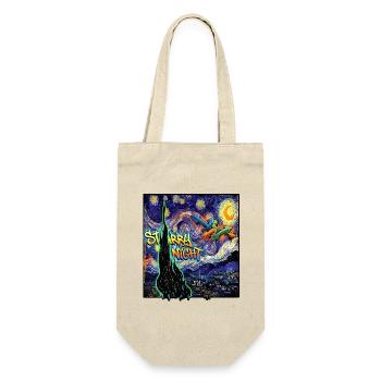 Van Goghs Sternennacht Wildstyle Burner - Geschenkbeutel für Flaschen - Natur - Vorne